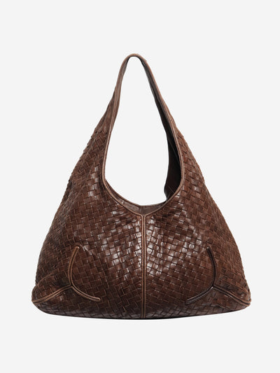 Brown Intrecciato shoulder bag Shoulder bags Bottega Veneta 
