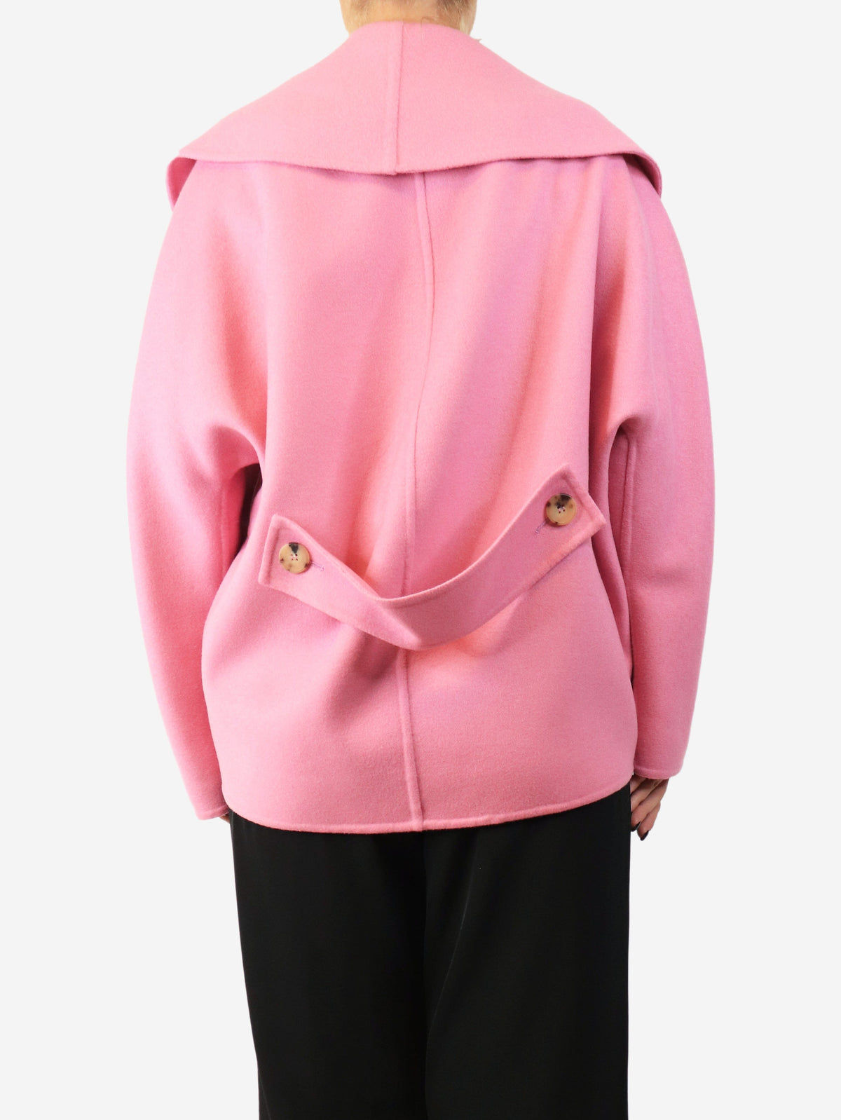Pink double-breasted jacket - size UK 12 Coats & Jackets Lanvin 