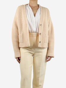 Khaite Cream cashmere cardigan - size S