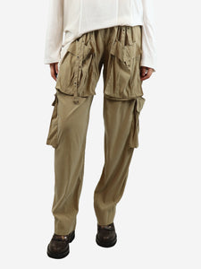 Isabel Marant Khaki cargo trousers - size UK 10