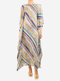 Blue beach cover-up dress - size L
