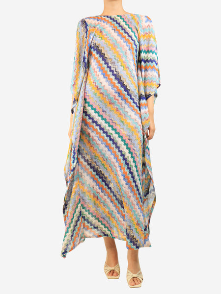 Blue beach cover-up dress - size L product image