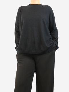 Black knit cashmere sweater - size L Knitwear Raey 