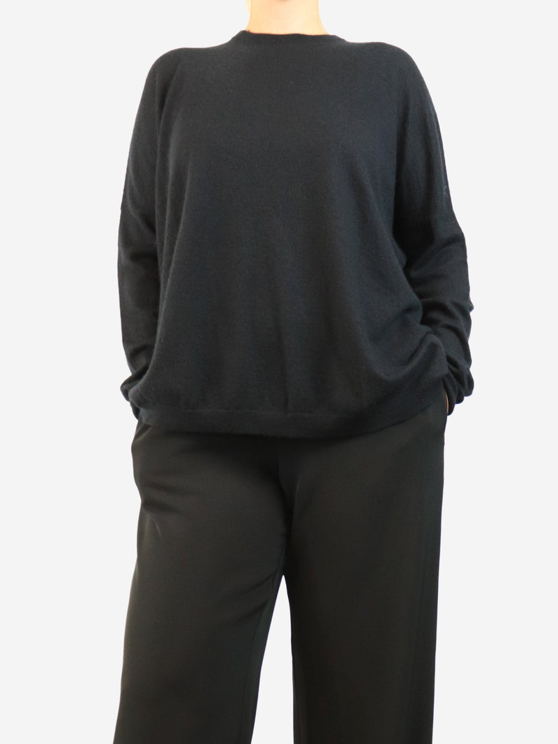 Black knit cashmere sweater - size L Knitwear Raey 