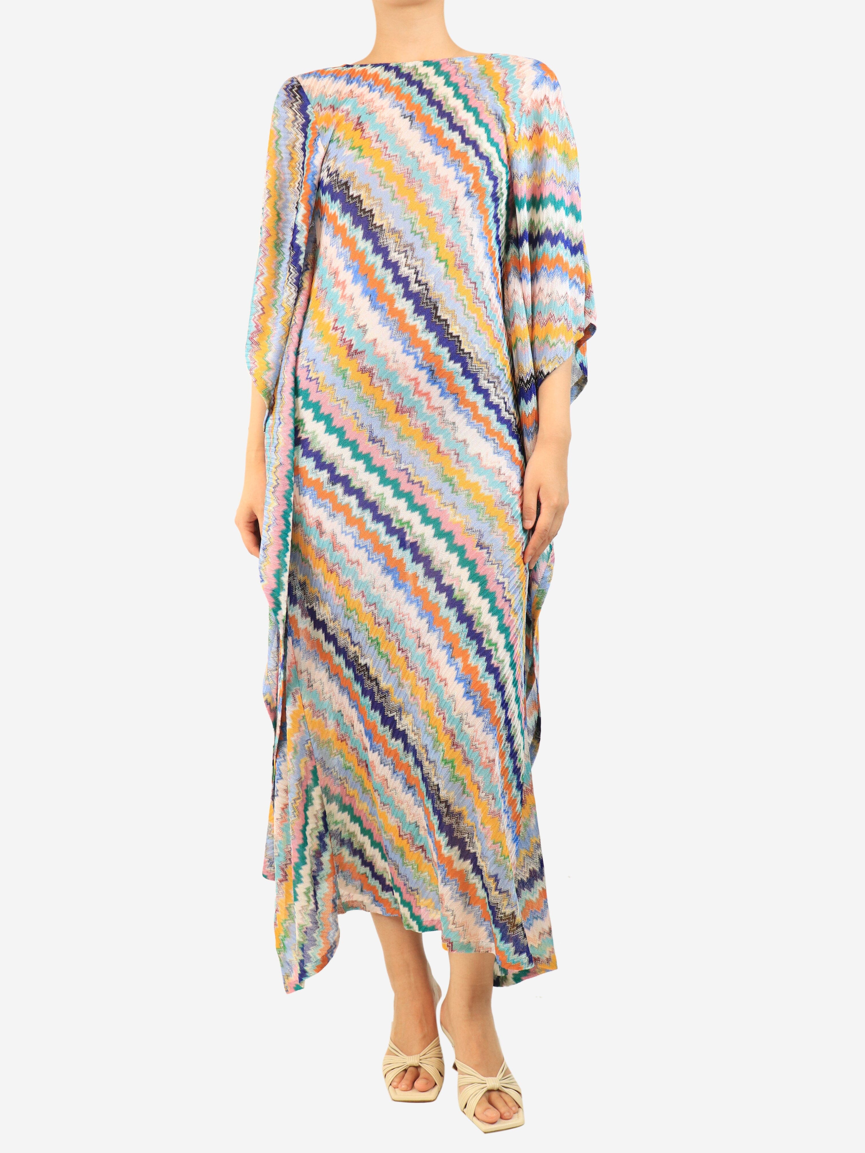 Blue beach cover-up dress - size L