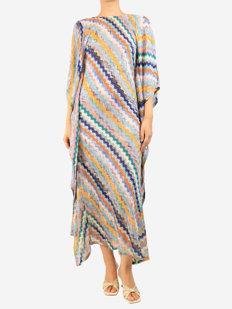Blue beach cover-up dress - size L