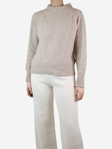 Bamford Neutral cable knit jumper - size S