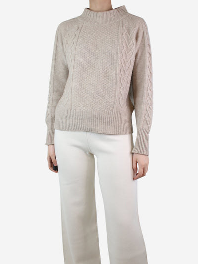 Neutral cable knit jumper - size S Knitwear Bamford 