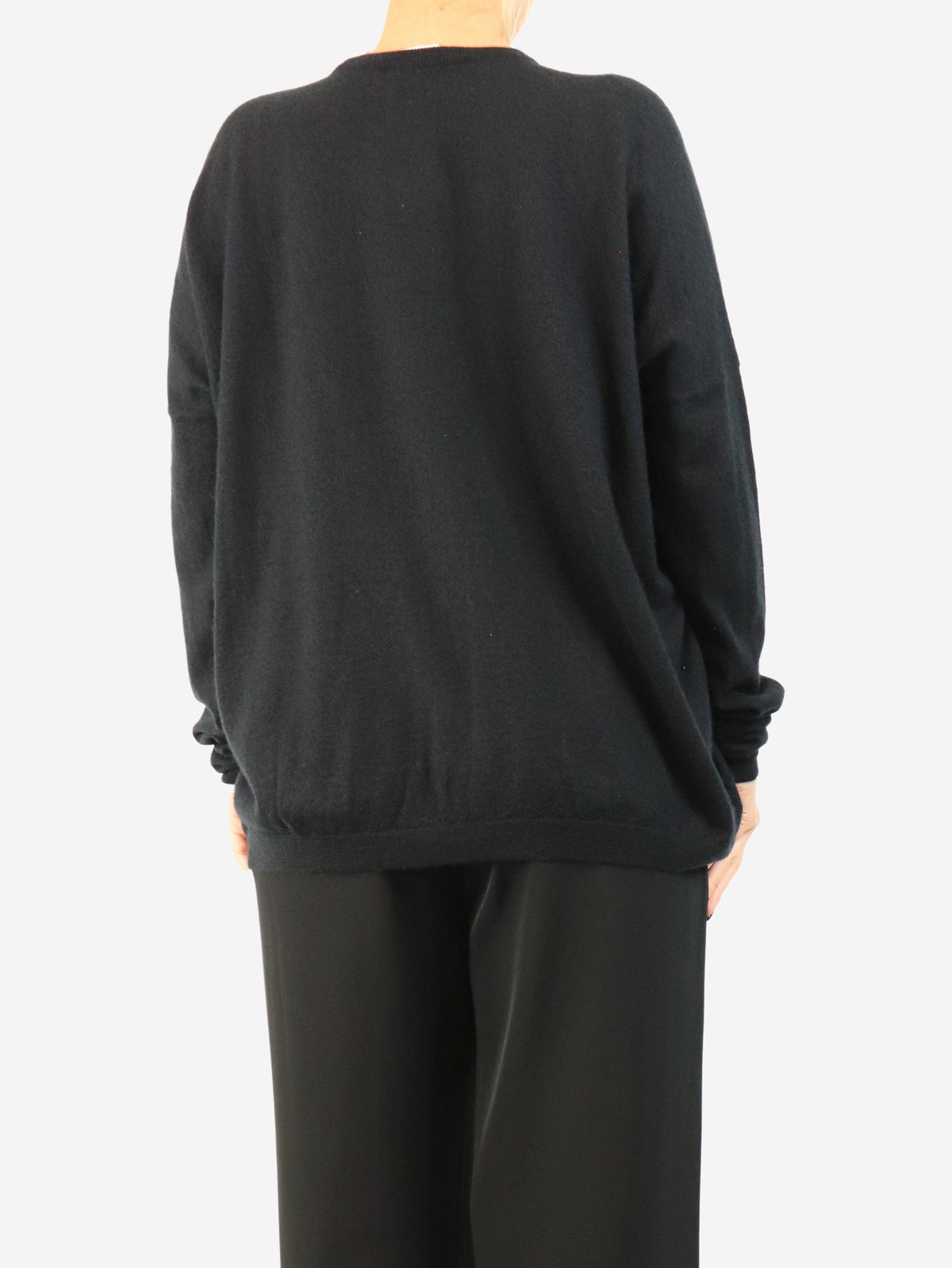 Black knit cashmere sweater - size L Knitwear Raey 