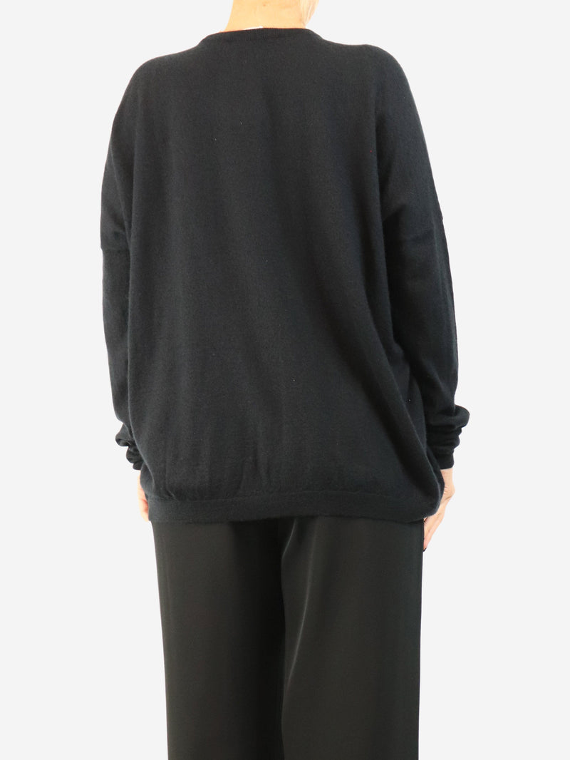 Black knit cashmere sweater - size L Knitwear Raey 