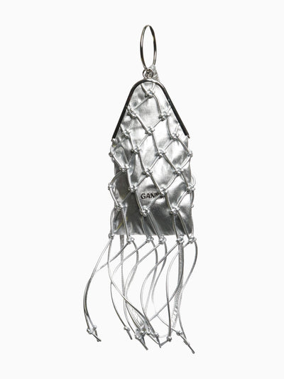 Silver braided bangle purse Cross-body bags Ganni 