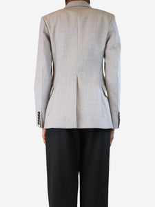 Victoria Beckham Grey single-breasted blazer - size UK 6