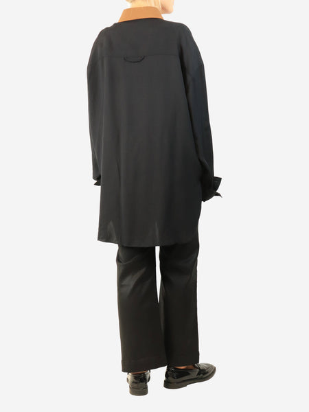 Black and brown Thioro two-toned shirt - size alternate image