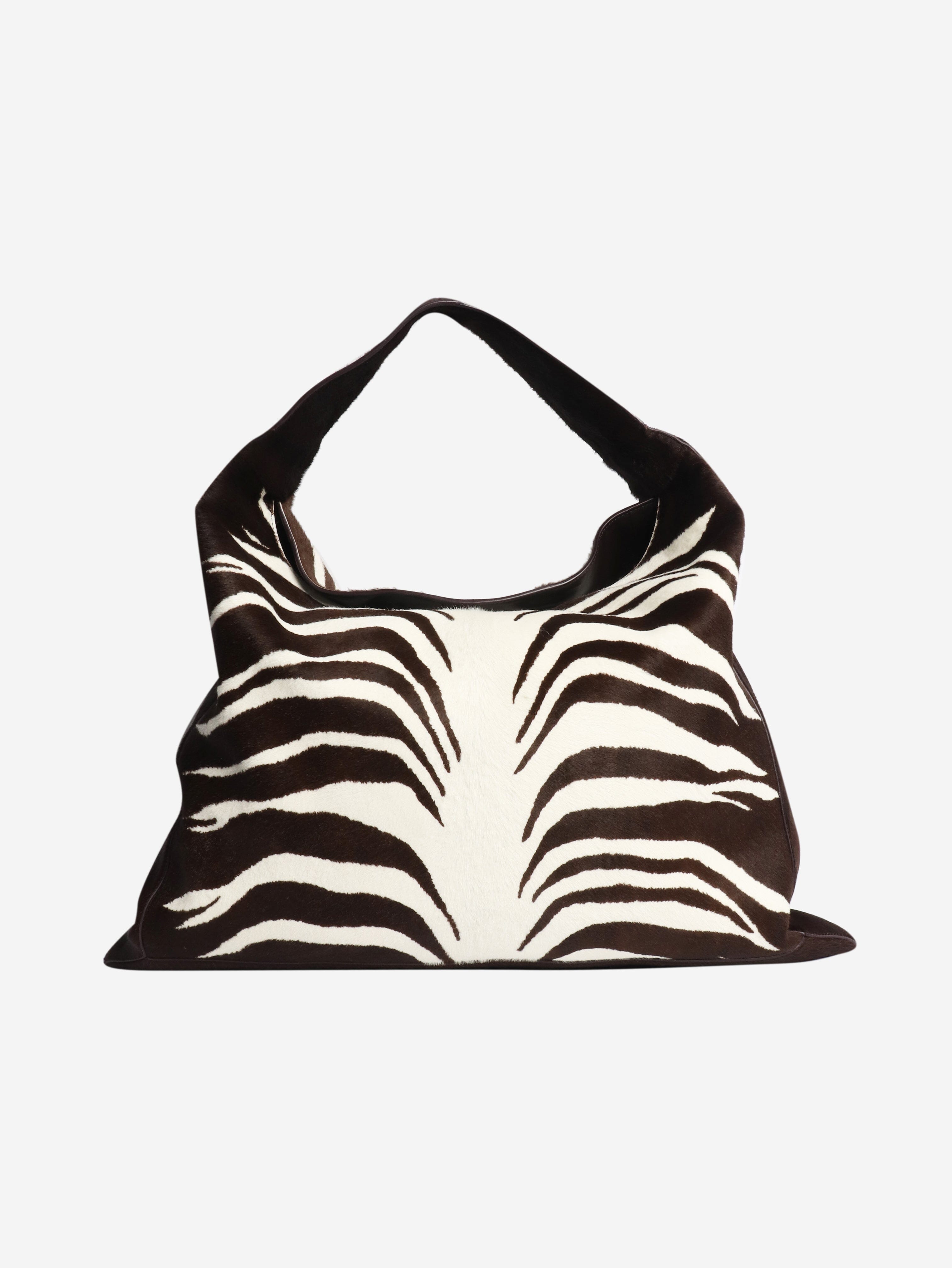 Brown large Hop pony-hair bag Shoulder bags Bottega Veneta 