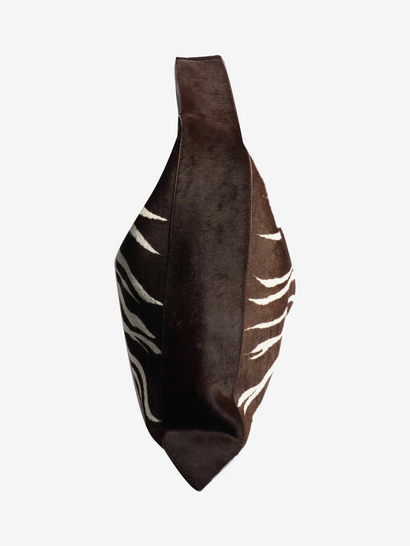 Brown large Hop pony-hair bag Shoulder bags Bottega Veneta 