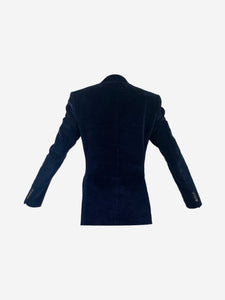 Blaze Milano Blue double-breasted corduroy blazer - size UK 4