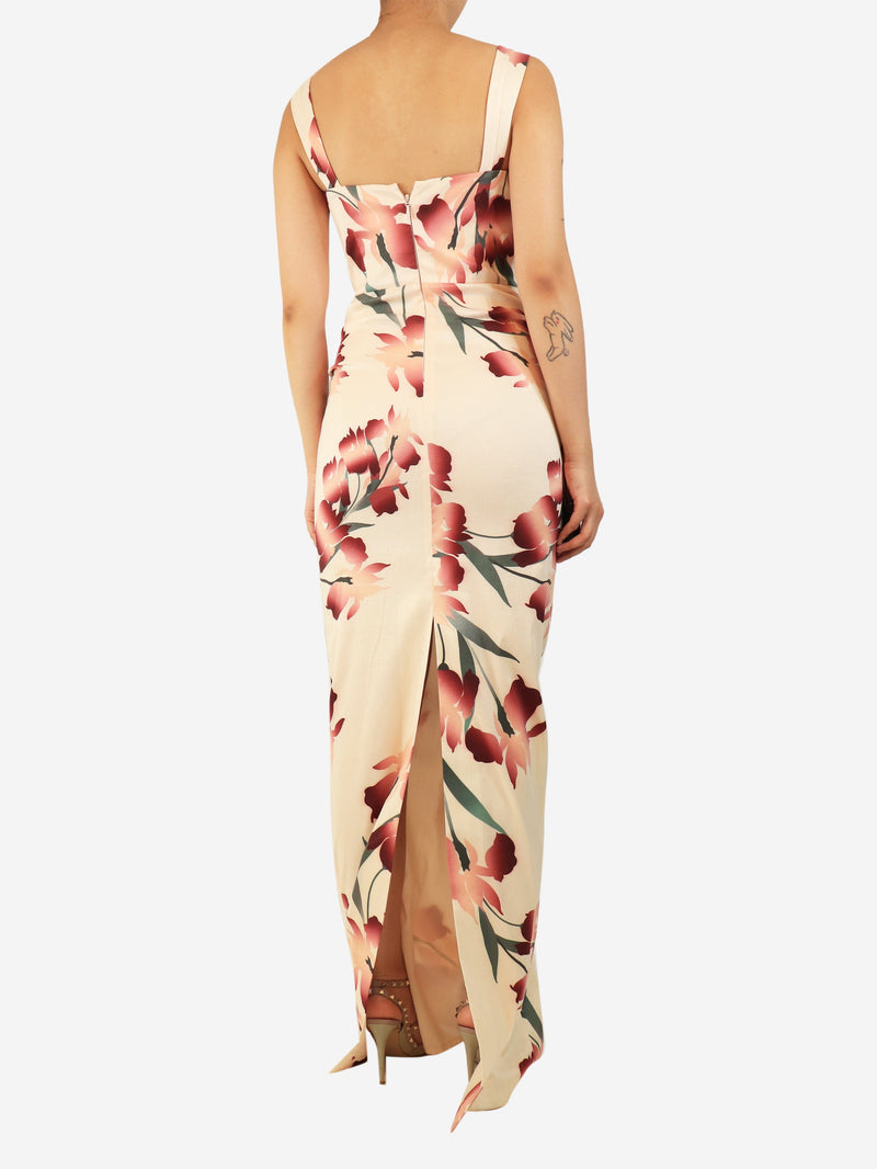 Pink Linnea floral maxi dress - size UK 8 Dresses Rebecca Vallance 