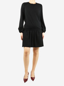 Isabel Marant Black long sleeve midi dress - size UK 12