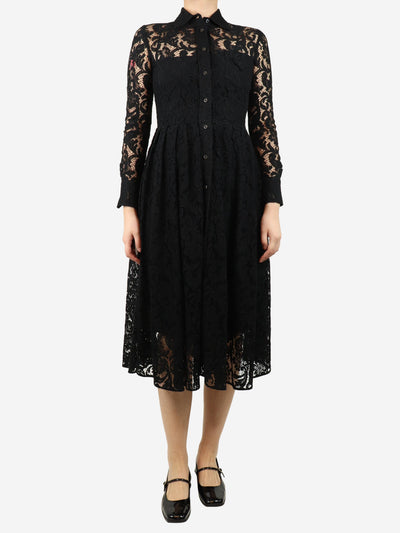 Black lace midi dress - size UK 8 Dresses Prada 