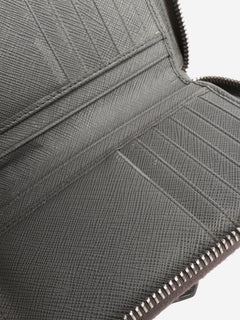 Grey Saffiano zip wallet Wallets, Purses & Small Leather Goods Prada 