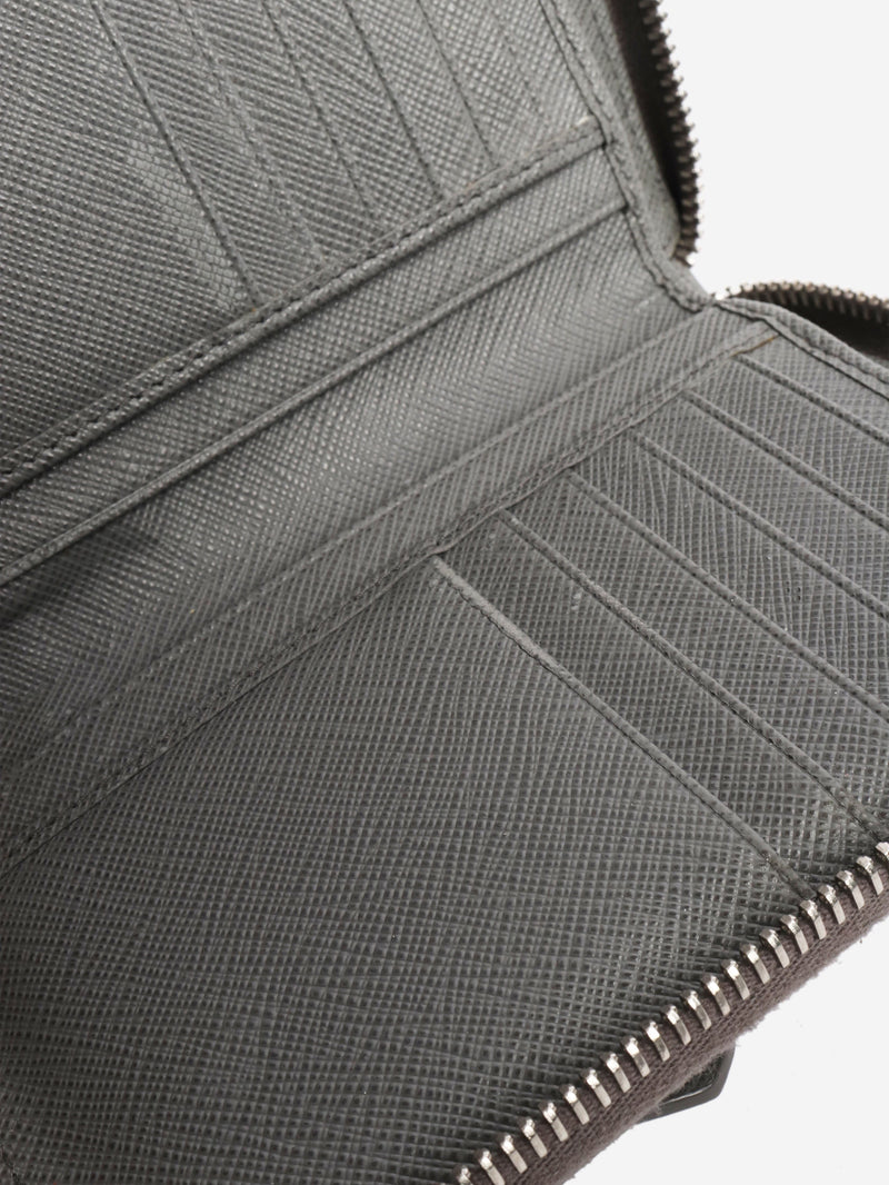 Grey Saffiano zip wallet Wallets, Purses & Small Leather Goods Prada 