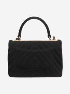 Chanel Black 2019 medium chevron-quilted jersey Trendy shoulder bag