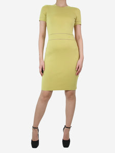 Gucci Yellow short-sleeved crewneck dress - size S