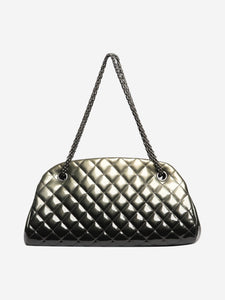 Chanel Grey ombre 2011 patent bowling style bag
