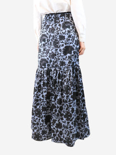 Blue Amanda floral maxi skirt - size UK 10 Skirts Erdem 