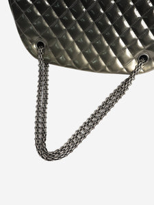 Chanel Grey ombre 2011 patent bowling style bag