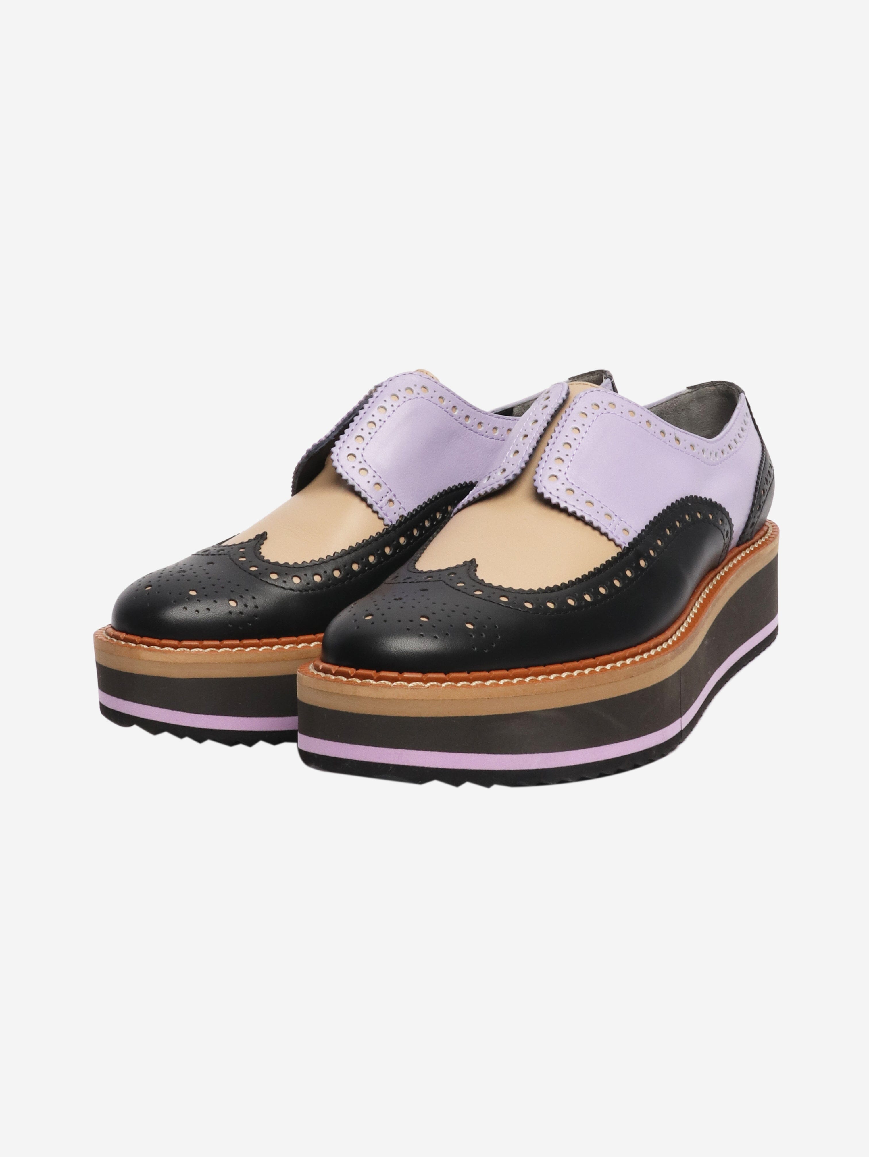Multicolour Becka platform brogues - size EU 40 Flat Shoes Clergerie 