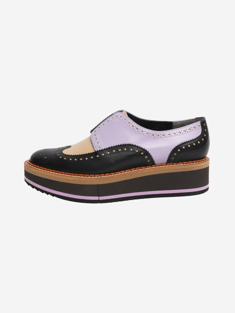 Multicolour Becka platform brogues - size EU 40 Flat Shoes Clergerie 