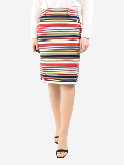 Multicolour striped midi skirt - size UK 12 Skirts Prada 