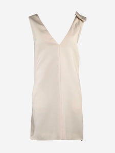 Valentino Pink sleeveless bow detail mini dress - size UK 6