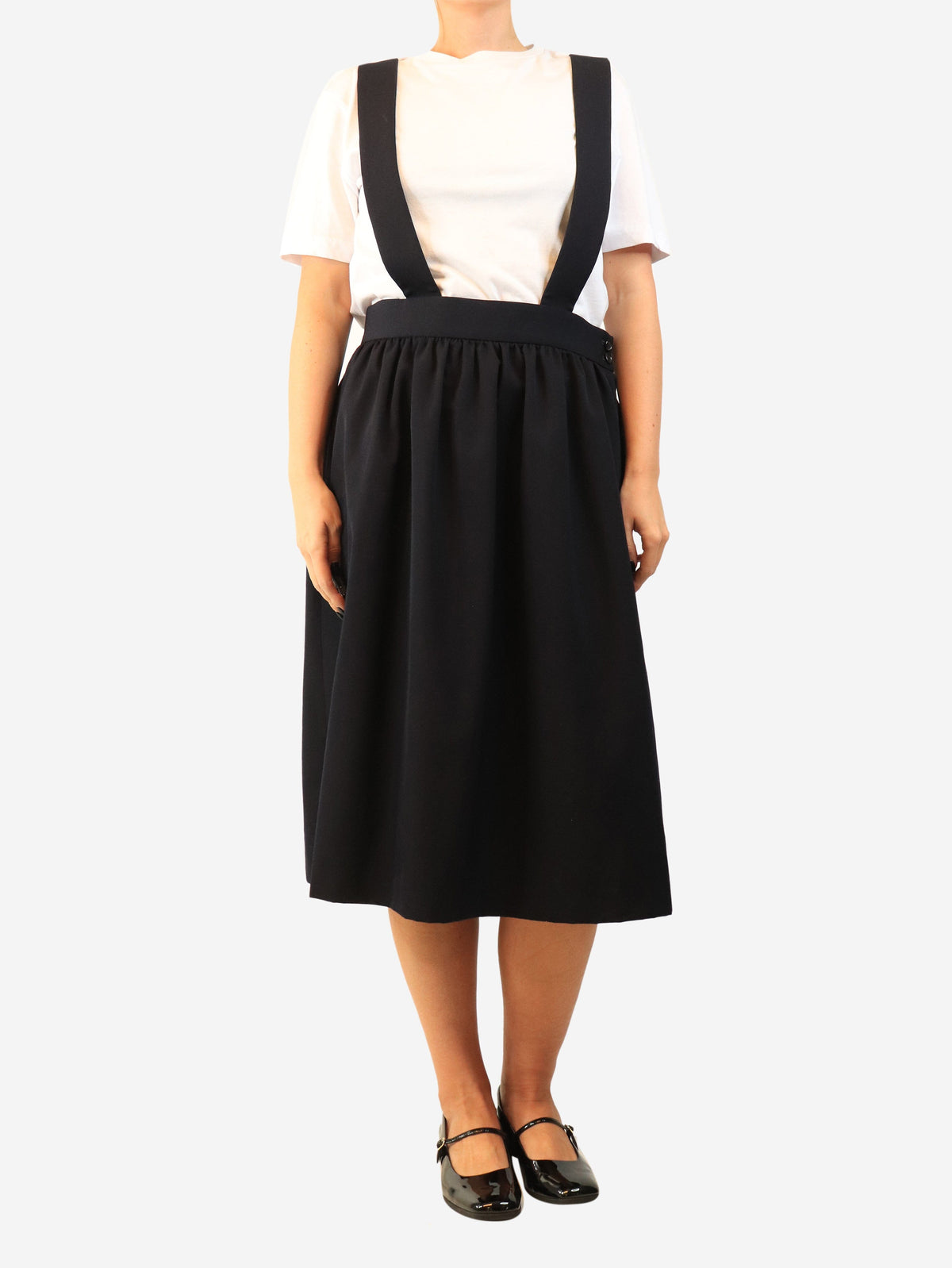 Navy pinafore dress - size M Dresses Comme Des Garçons GIRL 