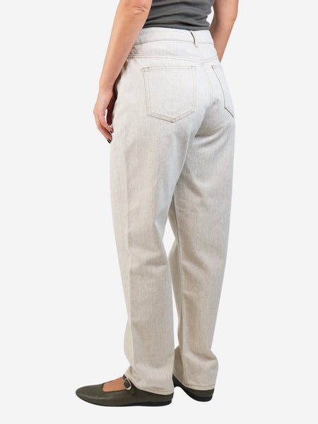 Neutral bleached jeans - size UK 14 alternate image
