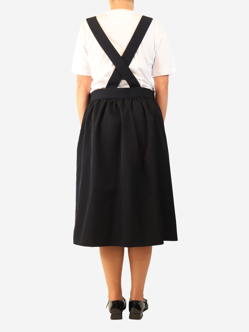 Navy pinafore dress - size M Dresses Comme Des Garçons GIRL 