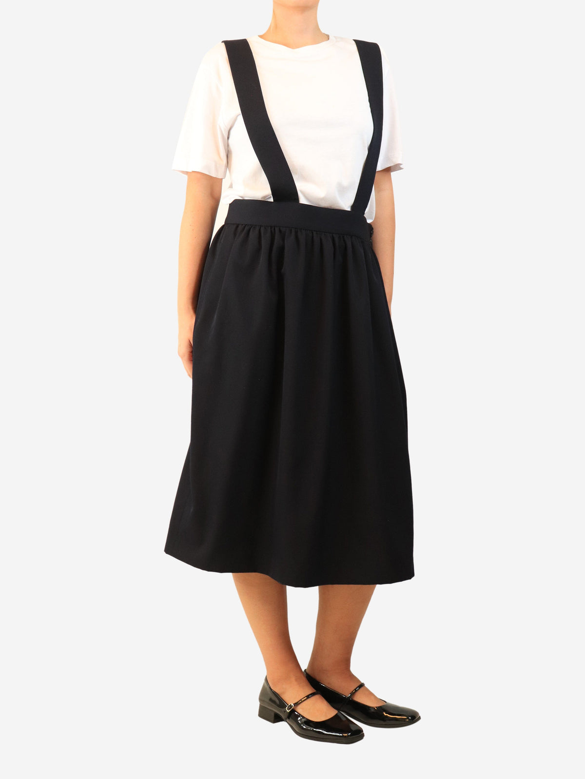 Navy pinafore dress - size M Dresses Comme Des Garçons GIRL 