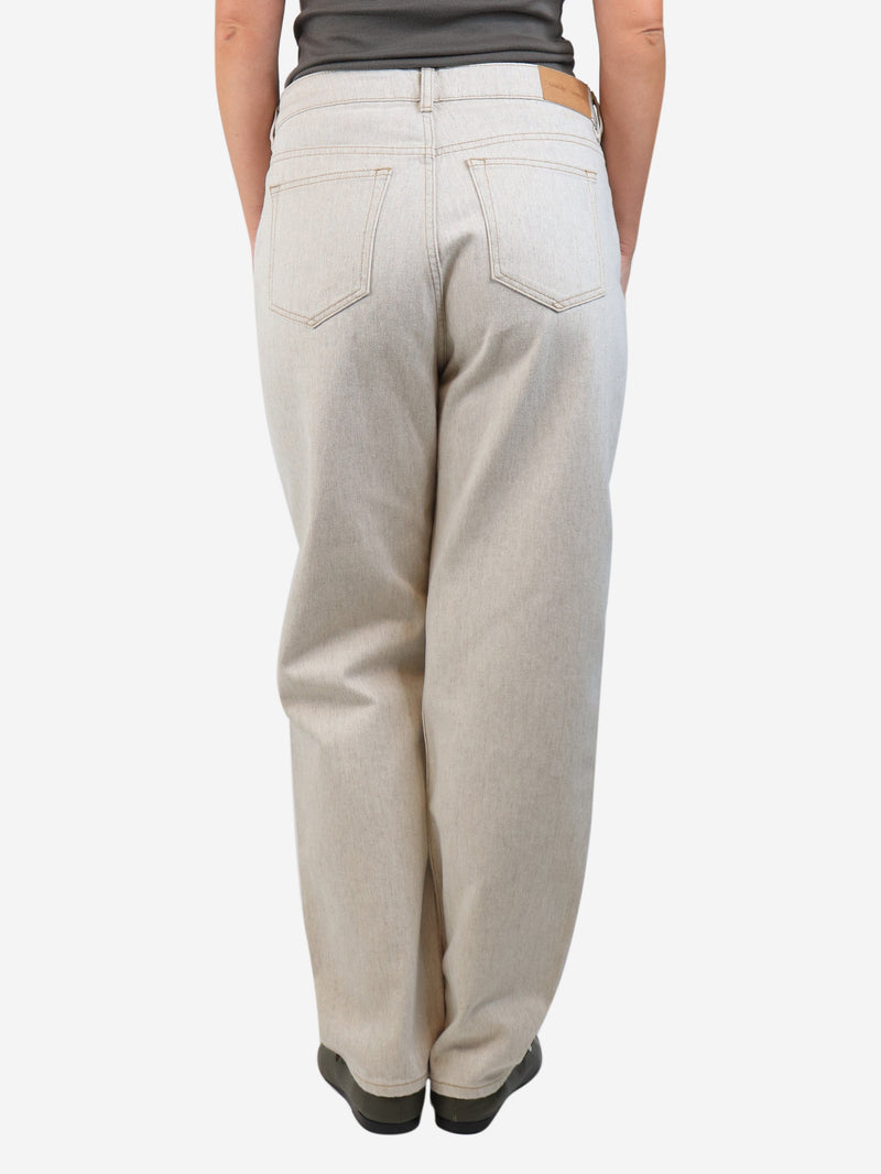 Neutral bleached jeans - size UK 14 Trousers Samsoe & Samsoe 