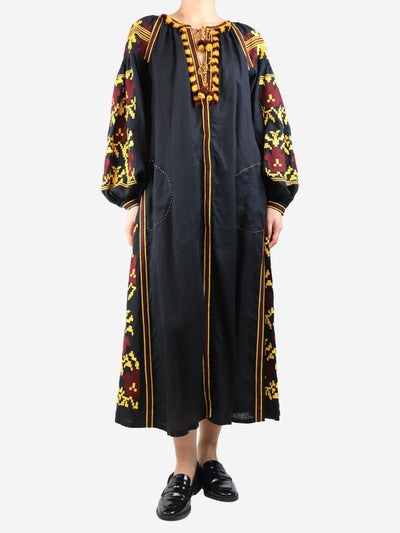 Black and yellow kaftan - size M Dresses Vita Kin 