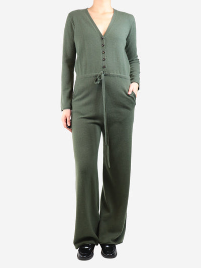 Khaki tie-wool jumpsuit - size S Jumpsuits Allude 