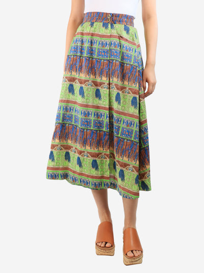 Multi vintage printed skirt - size UK 12 Skirts Hermes 