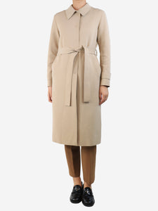 Harris Wharf London Neutral belted trench coat - size UK 8