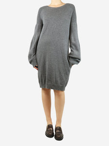 Stella McCartney Grey wool knit dress - size UK 8