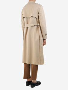 Harris Wharf London Neutral belted trench coat - size UK 8