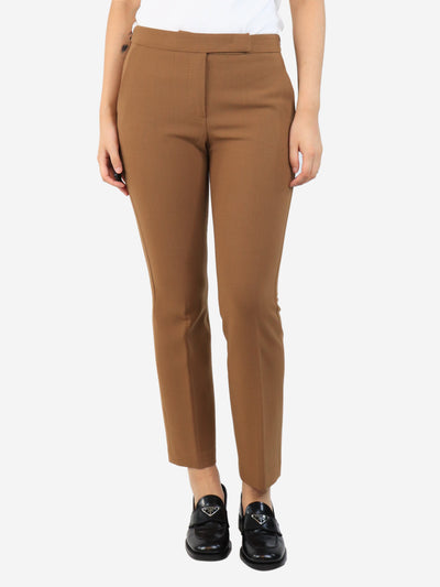 Brown tapered trousers - size UK 8 Trousers Max Mara 