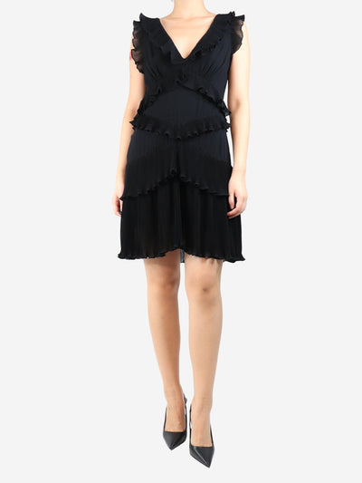 Black sleeveless frilly mini dress - size UK 12 Dresses Zimmermann 