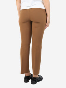 Max Mara Brown tapered trousers - size UK 8