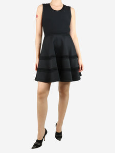 Carven Black sleeveless ribbed midi dress - size M