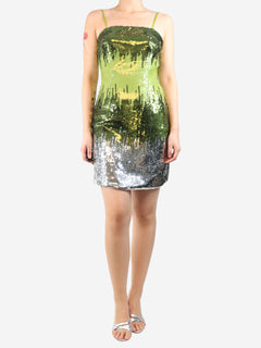 Green sequin mini dress - size UK 8 Dresses Jovani 